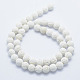 Brins de perles de pierre de lave synthétique G-F549-8mm-B14-2