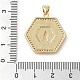 Латунные микро проложить кубического циркония подвески KK-I712-52G-07-3