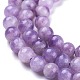 Fili di perle di pietra mica naturale di lepidolite / viola G-K410-06-8mm-3