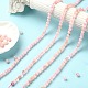 5 filo di perline di quarzo rosa naturale G-YW0002-02-6