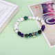 Natural Agate and Howlite Stretch Bracelets BJEW-BB31247-4