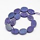 Oval Electroplated Natural Druzy Quartz Crystal Beads Strands G-A142-02A-2