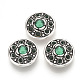 Alloy Rhinestone Snap Buttons SNAP-Q007-045AS-01-1