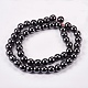 Non-Magnetic Synthetic Hematite Beads Strands X-G-H1624-8mm-1-2