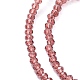 Chapelets de perles en verre transparente   GLAA-R135-2mm-18-4