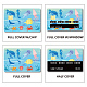 Etiquetas engomadas impermeables de la tarjeta del plástico del pvc DIY-WH0432-065-4