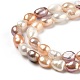 Fili di perle di perle d'acqua dolce coltivate naturali PEAR-L033-31G-2