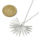 304 Stainless Steel Pendant Necklace for Women NJEW-JN04387-05-3