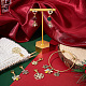 Maschenmarkierer mit Schneeflocken-Motiv zum Thema Weihnachten HJEW-AB00184-4