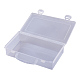 Прямоугольник пластиковые контейнеры для хранения бисера CON-Q024-12-4