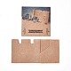 創造的なポータブル折りたたみ紙の引き出しボックス  ジュエリーキャンディーウェディングパーティーギフト包装箱  長方形  クリスマステーマ  カラフル  箱：8.4x6x3センチメートル CON-D0001-06A-3