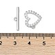 Латунные застежки-молнии из прозрачного кубического циркония KK-K391-07P-4