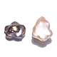 Perles de perles keshi nucléées naturelles baroques PEAR-S020-A02-1-3