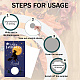 CRASPIRE 120 Sheets Rectangle Coated Scratch Off Film Reward Cards DIY-CP0006-92N-3