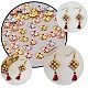 Pandahall elite 600 Uds tapas de abalorios de flores de latón extremos de cuentas para hacer joyas de diy KK-PH0034-81-6