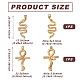 PandaHall Jewelry 2Pcs 2 Style Brass Micro Pave Clear Cubic Zirconia Pendants ZIRC-PJ0001-10-NF-3