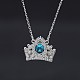 925 подвесные стерлингового серебра ожерелья NJEW-BB60239-A-3