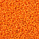 12/0不透明な色ラウンドガラスシードビーズ  ダークオレンジ  サイズ：直径約2mm  穴：1mm  約3303個/50g X-SEED-A010-2mm-50-3