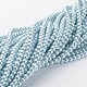 Chapelets de perles en verre nacré HY-4D-B09-3