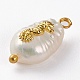 Ciondoli di perle naturali di keshi PALLOY-JF00594-02-2