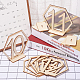 Wood Table Numbers Cards AJEW-PH0016-59-2