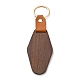Porte-clés pendentif en bois et simili cuir PW23041801315-1