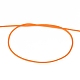 編み込みナイロン糸  ビーズジュエリー作りのための中国結びコードビーズコード  ダークオレンジ  0.5mm  約150ヤード/ロール NWIR-R006-0.5mm-172-3