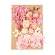 ドライフラワー  ブライダルシャワー用  結婚式  保存された生花  ピンク  210x148x14~24.5mm DIY-B018-09-1