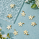Superfindings 16 pz veri pendenti di fiori placcati oro 18k in ottone fiore di ciliegio ciondoli pendenti piccoli fiori ciondoli con anelli di salto per la creazione di gioielli artigianato fai da te KK-FH0004-89-5