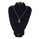 Stud Earrings and Pendant Necklaces Jewerly Sets SJEW-L192-01-6