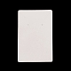 Tarjetas de exhibición de aretes de papel rectangulares CDIS-D007-01E-4