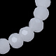 Chapelets de perle en verre imitation jade X-GLAA-R166-8mm-03A-2