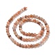 Rondes sunstone naturelle perles brins G-I176-09-5mm-2