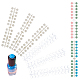 PandaHall Elite 2 Sets 2 Colors Plastic False Nail Tips Color Chart MRMJ-PH0001-62-1