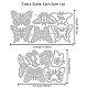 GLOBLELAND 2 Pcs Animal Theme Layered Butterfly Cutting Dies Flower Stacked Butterfly Embossing Stencils Template for Decorative Embossing Paper Card DIY Scrapbooking Album Craft Decor DIY-WH0309-1077-6
