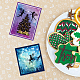 Globleland Hada de Navidad invierno sellos transparentes transparentes árbol de Navidad hojas de sellos en relieve sellos transparentes de silicona sello para álbumes de recortes y fabricación de tarjetas decoración artesanal de papel DIY-WH0372-0025-5