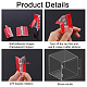 AHANDMAKER 10 Pcs Acrylic Self Adhesive Hinges FIND-WH0096-28A-4