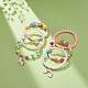6pcs ensembles de bracelets extensibles en perles acryliques BJEW-JB08728-2