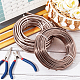 BENECREAT 23 Feet 3 Gauge(6mm) Jewelry Craft Wire Aluminum Wire Bendable Metal Sculpting Wire for Bonsai Trees AW-BC0003-16D-15-7