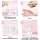 Benecreat 6 Stück transparente Airless-Lotion-Pumpflaschen im 3-Stil MRMJ-BC0003-30-3