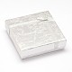Cartón cuadrados cajas de joyas CBOX-L001-09B-1
