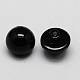 台湾のアクリルドームシャンクボタン  1穴  ブラック  8x8mm  穴：1mm BUTT-F023-8mm-01-2