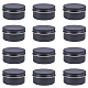Benecreat12個80mlアルミ缶ジャー  diy工芸品用スクリューキャップ蓋付き丸型アルミ缶化粧品容器キャンドルトラベルストレージ-黒 CON-BC0004-26B-80ml-4