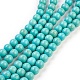 Chapelets de perles en turquoise synthétique TURQ-G106-6mm-02D