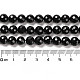 Naturali nera perle di tormalina fili G-K345-A04-02-5