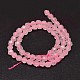 Faceted Natural Rose Quartz Beads Strands G-K066-10-6mm-2