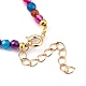 Infinity Brass Micro Pave Cubic Zirconia Link Bracelets BJEW-JB05440-05-4