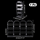 プラ製イヤリングディスプレイ屏風台 屏風4枚付  ジュエリー イヤリング オーガナイザー ハンギング ホルダー  透明  43.5x1.9x28.3cm EDIS-WH0029-84B-2