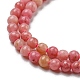 Chapelets de perles en rhodonite naturelle G-G0005-B01-4