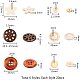 PH PandaHall 120pcs 6 Styles Wooden Buttons Hollow Flower Flat Round Sewing Handmade Button for Crafts Supplies DIY-PH0001-31-3